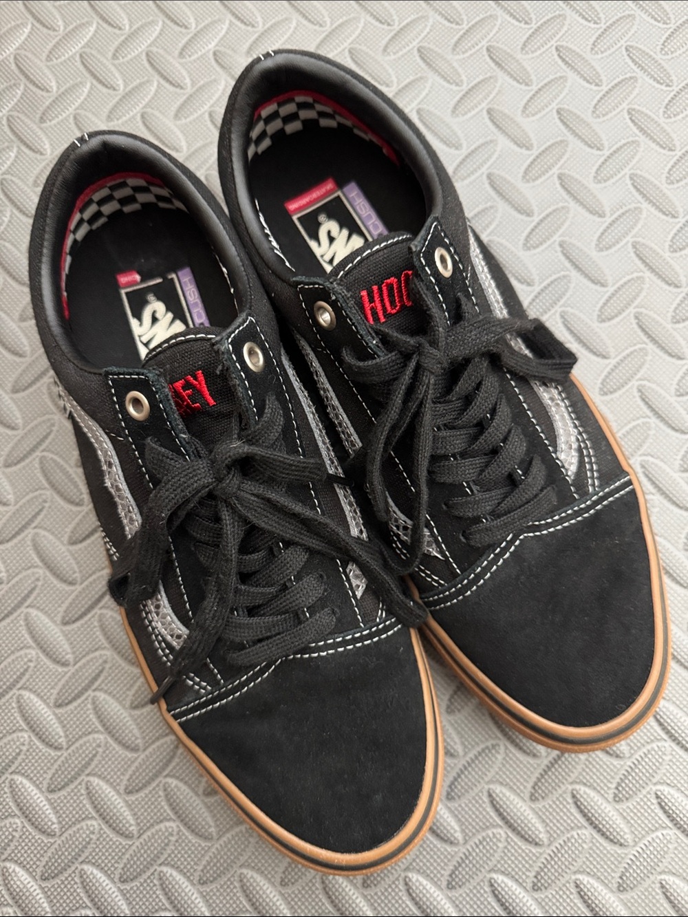 Vans X Hockey Skate Old Skool Black/Snake Shoe Size 10.5 - Collaboration - Mint